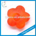 Wholesale Loose Red Flower Gemstone Bead For Jewelry